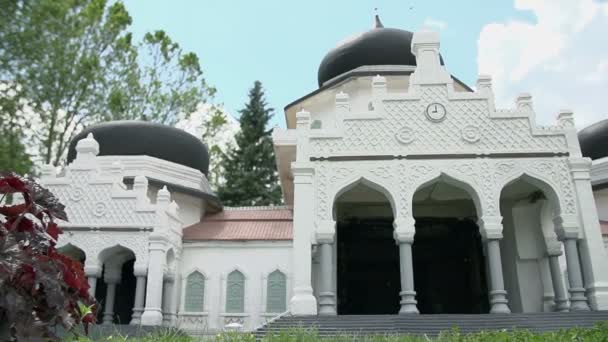 Model of Baiturrahman Grand Mosque — Stok video