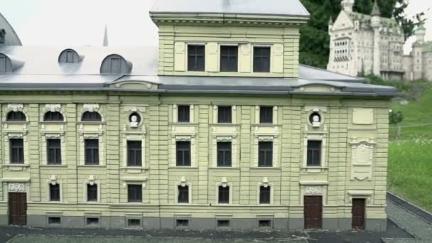 Model of Chernivtsi Theatre — Stock Video