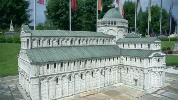 比萨大教堂广场模型 — 图库视频影像