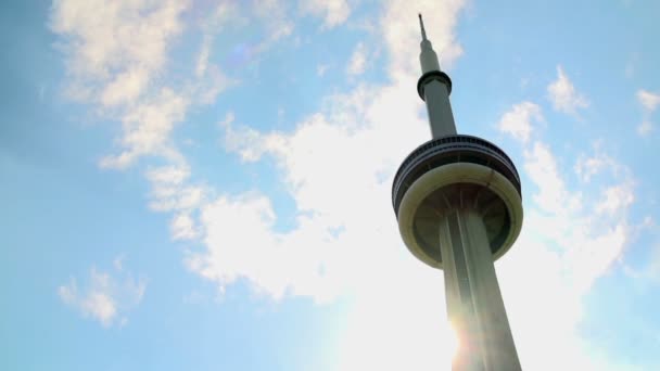 Model van de CN Tower in Toronto — Stockvideo