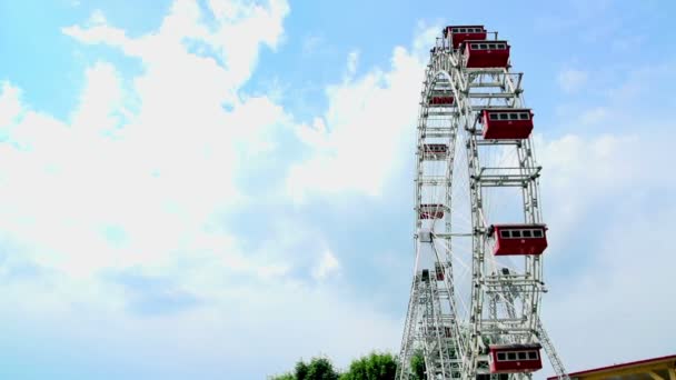 Riesenrad in wien — Stockvideo