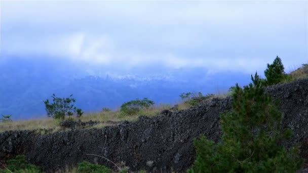 Visa från mount Batur volcano — Stockvideo