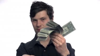 Alkışlar banknot bir sürü adam