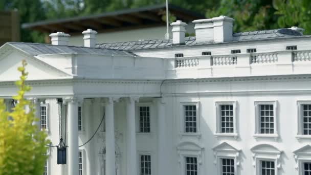 Modelo de Casa Blanca en Washington D.C. . — Vídeos de Stock