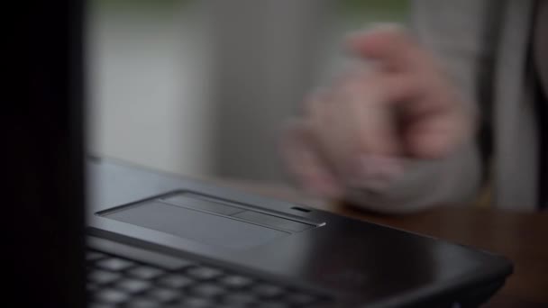 Teenager using  laptop — Stock Video