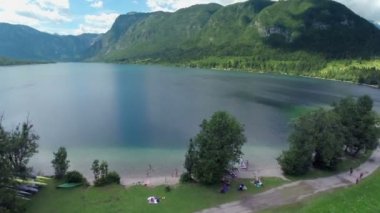 Slovenya lake Bohinj çevre Beach