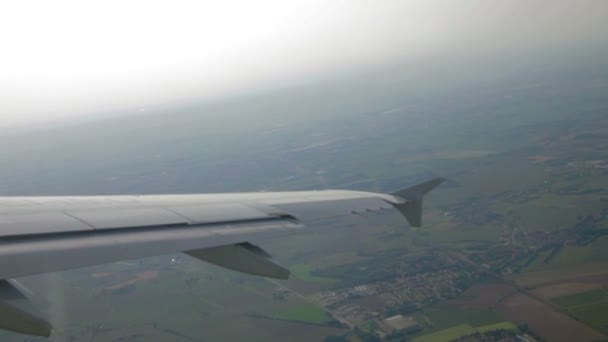 Blick aus dem Flugzeug — Stockvideo