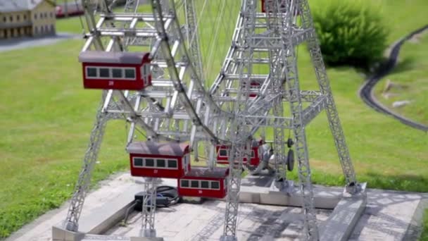 Modell av Giant Ferris Wheel — Stockvideo