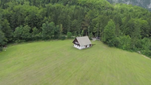 Filmare aeriană a unei case romantice — Videoclip de stoc