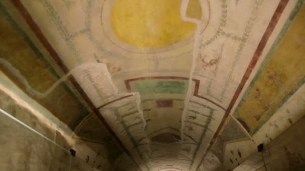 Melek Şatosu'nda Roma süslemeleri — Stok video