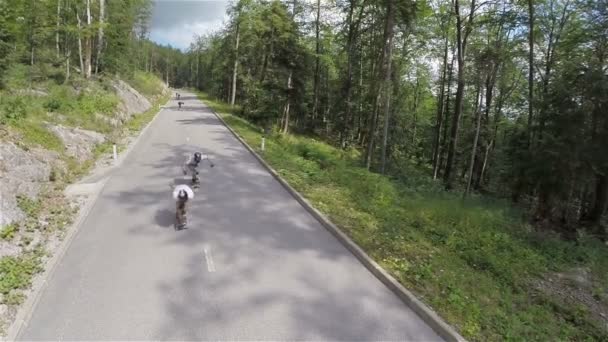 快速长板骑手 — 图库视频影像