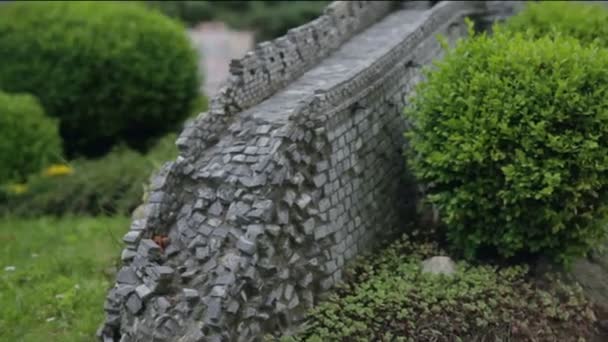 Model zapierające dech w piersiach The Great Wall — Wideo stockowe