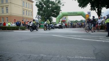 Bisikletçiler Bisiklet Maratonu Slovenya sürme