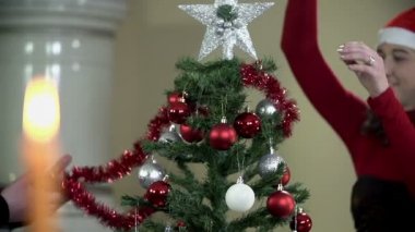 Çift Noel ağacı süslemesi