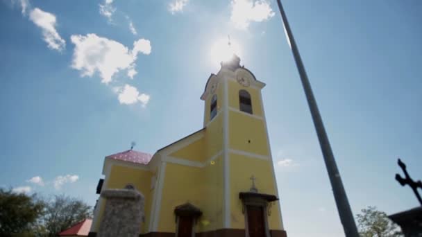 古いヨーロッパのキリスト教教会 — ストック動画