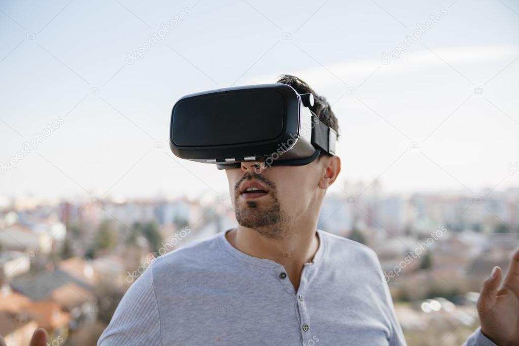 Man With The Virtual Glasses