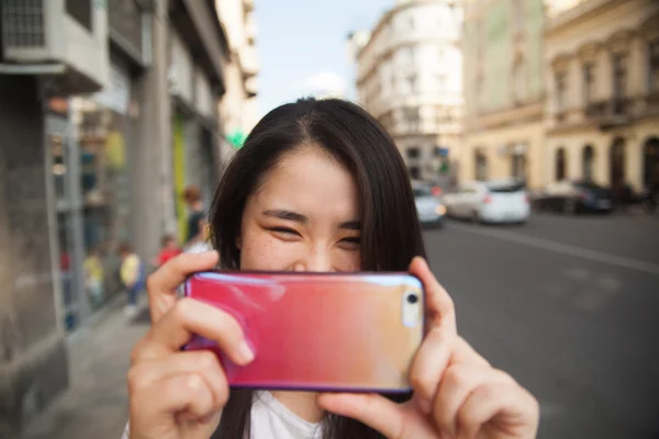 Young Asian Woman Tourist — Stock Photo, Image