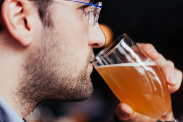 Handsome Man In Pub — Stock Photo, Image