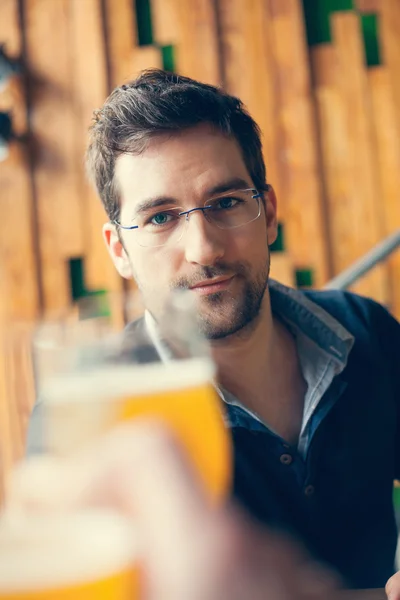 Handsome Man In Tavern — Stock Photo, Image