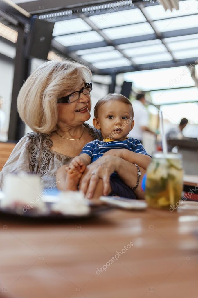 Grandmother With Her Grandson