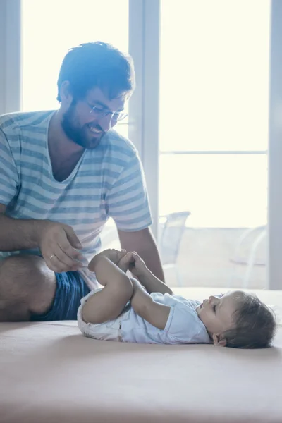 Πατέρας και γιος — Φωτογραφία Αρχείου