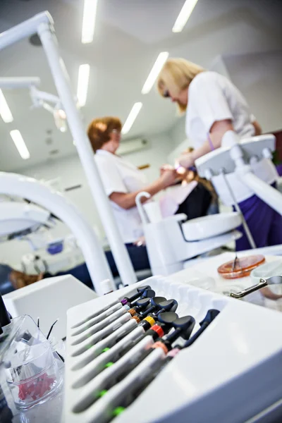 Alla clinica dentistica — Foto Stock