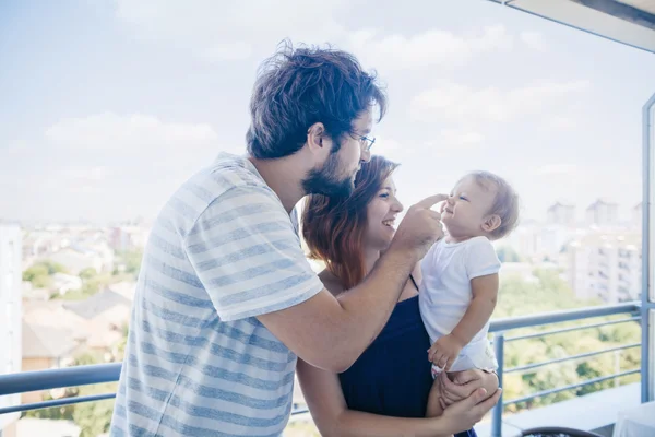 Pais com seu filho — Fotografia de Stock