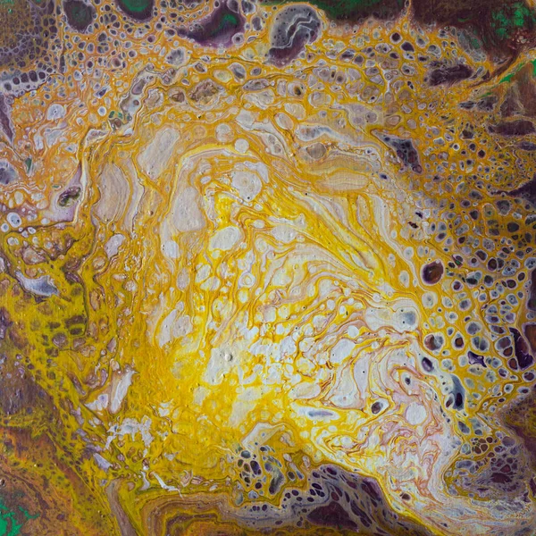Fondo abstracto colorido de pinturas de arte fluido —  Fotos de Stock