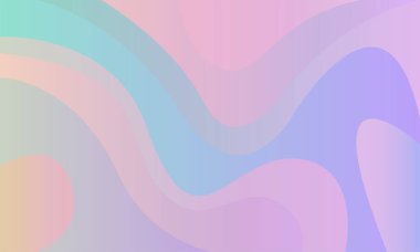 Modern renk şemalı fütürist bir poster. Eğim dalgaları ile soyut arkaplan şablonu