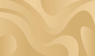 Fütürist poster. Gradyan dalgalı soyut altın arkaplan şablonu. Kum tepelerinin görüntüsü