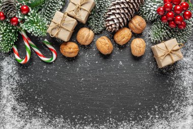 Noel - Noel süslemeleri ve dilekleri olan metinler için boşluk