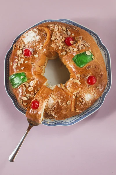 Kings kek, Roscon de Reyes, Noel yemek için İspanyolca geleneksel tatlı