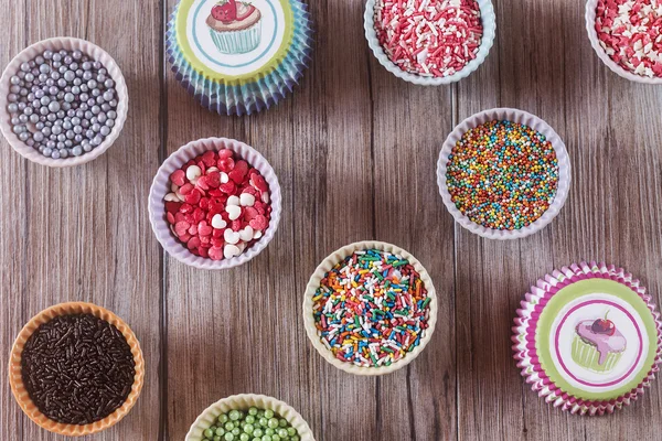 Bunte Kuchenspindeln — Stockfoto