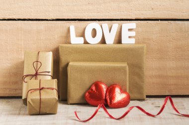 Sevgililer günü kart kavramı