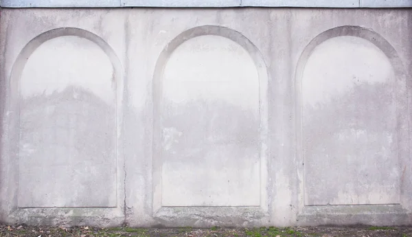 concrete wall pattern in arch shape. architecture of ceiling arch in the building design