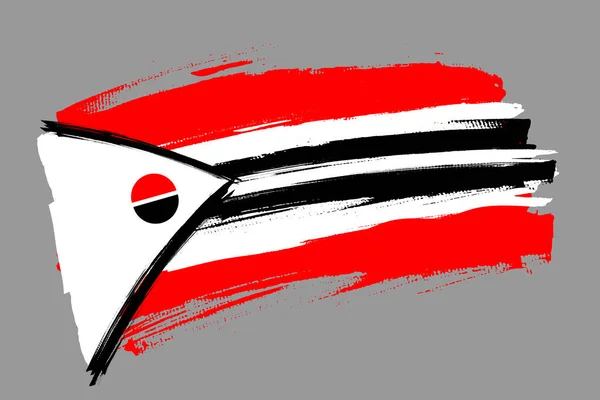 Flag Arapaho Usa Americký Domorodci Banner Koncepce Štětce Vodorovná Vektorová — Stockový vektor