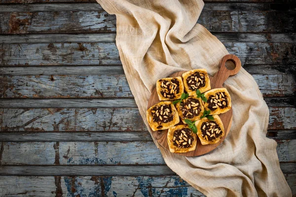 Kaytaz Burek Avec Pâte Viande Hachée Concept Des Aliments Traditionnels — Photo