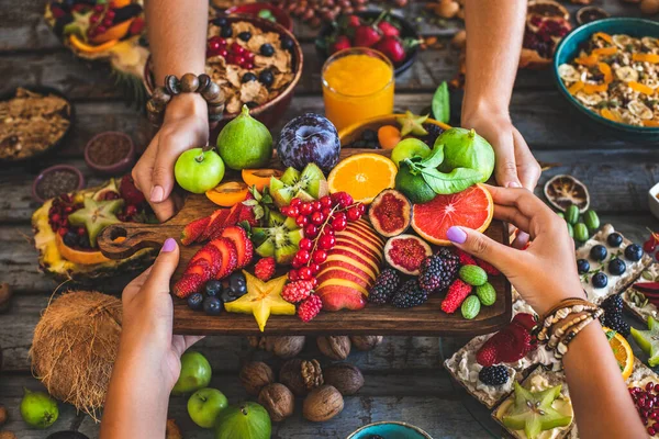 Fruit Offering Dining Table — Stock Photo, Image