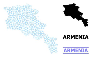 Kar Altında Ermenistan Buz Kolajı Haritası