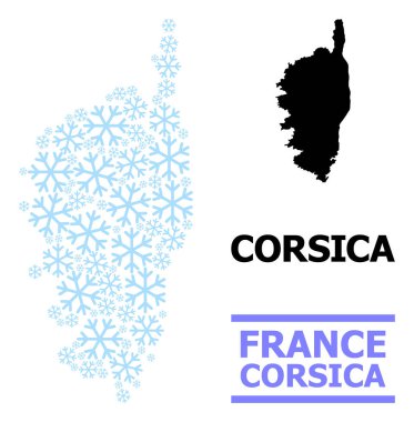 Korsika Kar Tanelerinin Taze Bileşimi Haritası