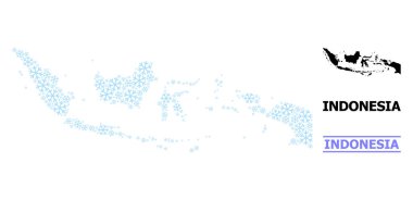 Endonezya 'nın Noel Kolajı Kar Haritası