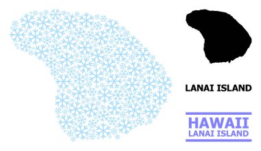 Kar ile Lanai Adası 'nın Buz Bileşimi Haritası