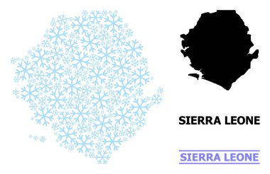 Karlı Sierra Leone 'nin Noel Mozaik Haritası