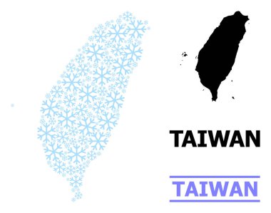 Taze Kompozisyon Tayvan Kar Haritası