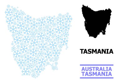 Tazmanya Kar Taneleri Adası Taze Bileşim Haritası