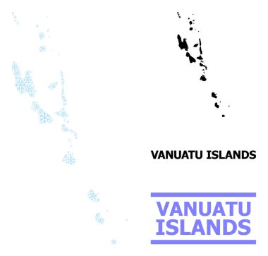 Vanuatu Adaları Buz Kolajı Haritası