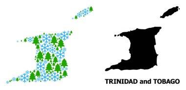 Trinidad 'ın Yeni Yıl Kolajı ve Kar ve Orman Tobago' su