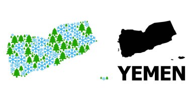 Kar Yemen ve Firavun Ağaçlarının Kış Mozaik Haritası