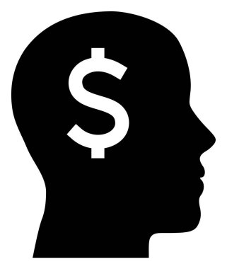 Banker Başkanı Düz Simge Sembolü