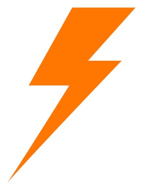 Elektrik Vuruşu Düz Simgesi Resmi